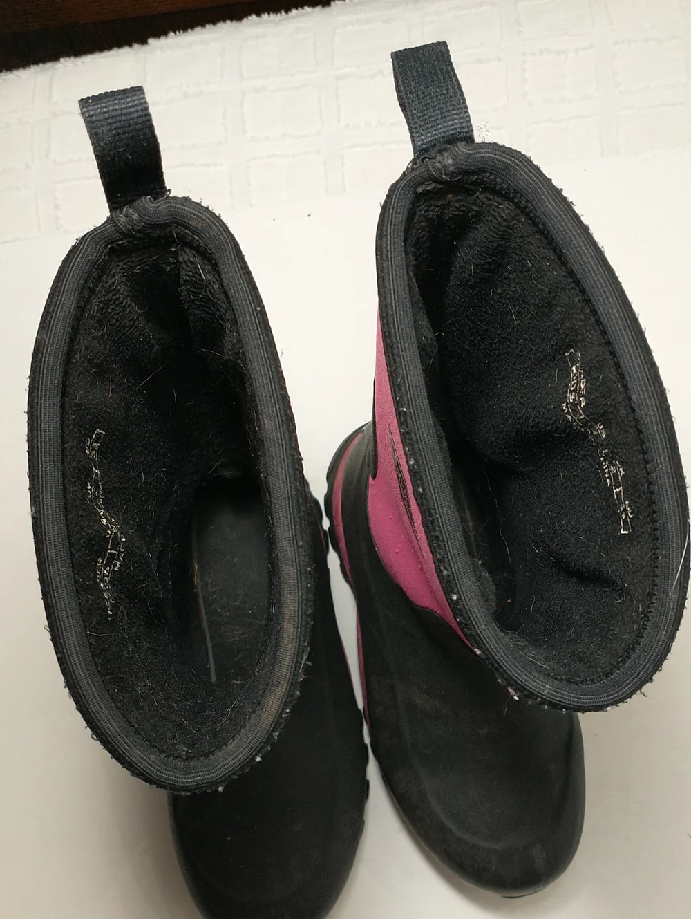 Kids Muck Boots Insulated Waterproof Winter Boots, Pink, Black, Size 3